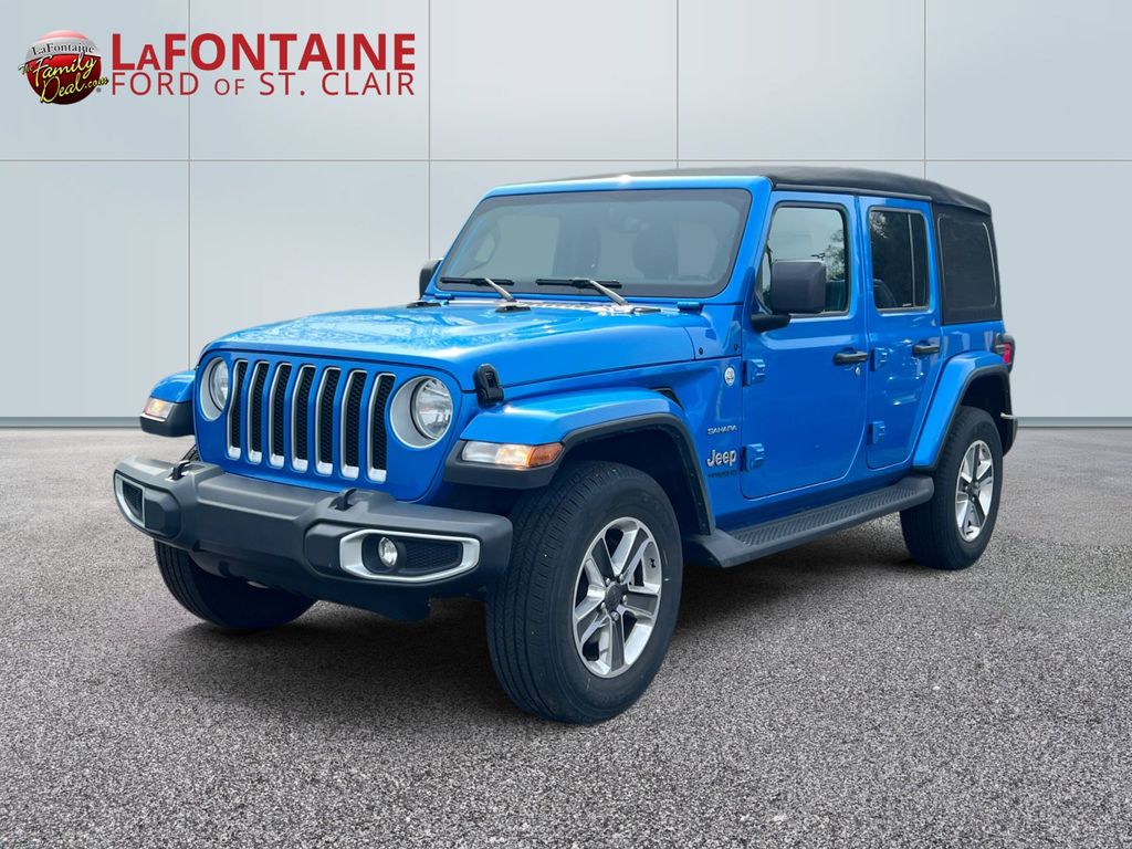 Blue Pearl 2022 Jeep Wrangler Unlimited Sahara 4WD SUV / Crossover Four-Wheel Drive 8-Speed Automatic
