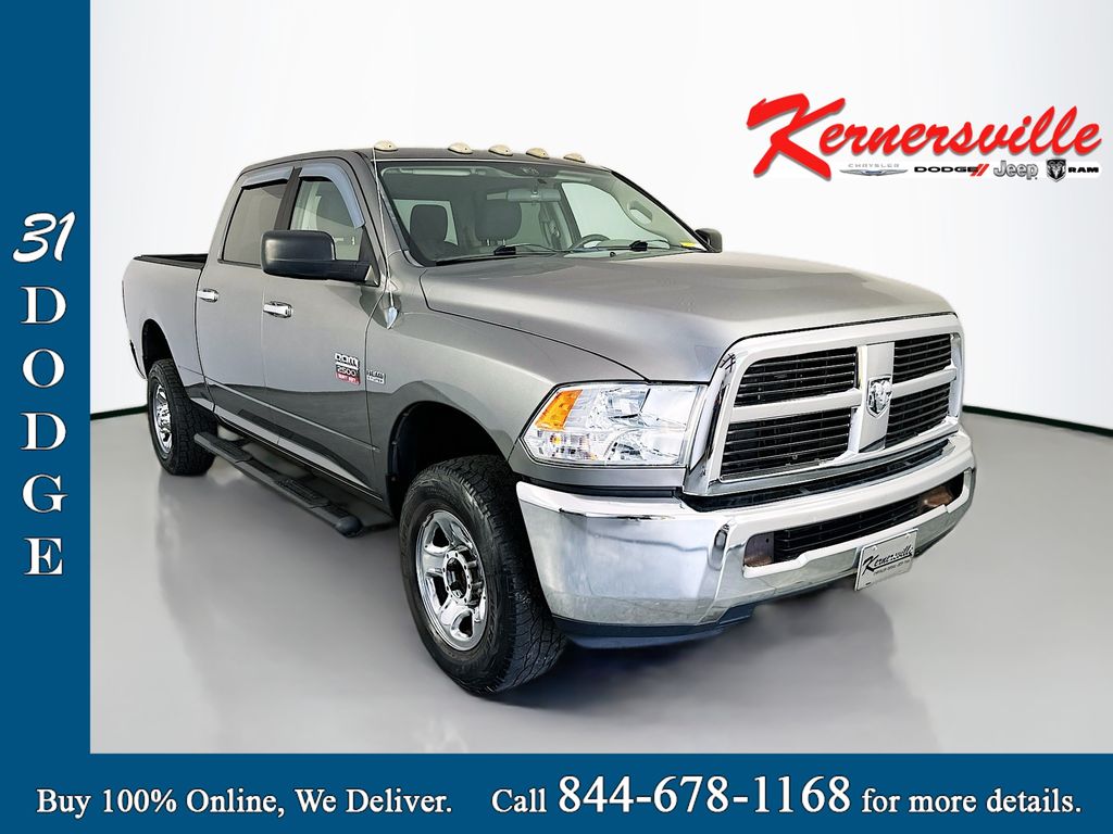 Mineral Gray Metallic 2012 RAM 2500 SLT Crew Cab 4WD Pickup Truck Four-Wheel Drive 6-Speed Automatic
