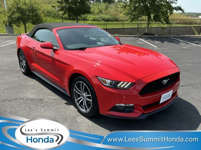 Race Red 2017 Ford Mustang Convertible Rear-Wheel Drive 6-Speed Automatic