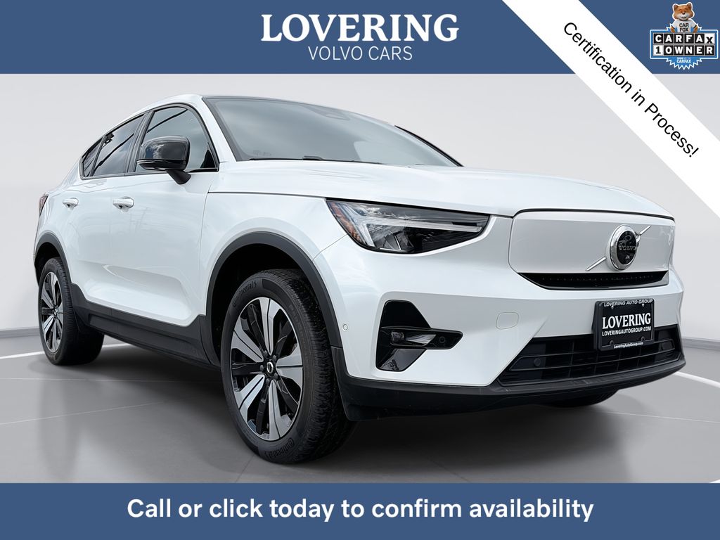 Crystal White 2023 Volvo C40 Recharge Twin Plus eAWD SUV / Crossover All-Wheel Drive 1-Speed Automatic