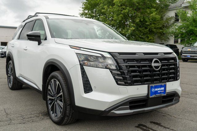 2026 Nissan Pathfinder Platinum White at John Sisson Motors