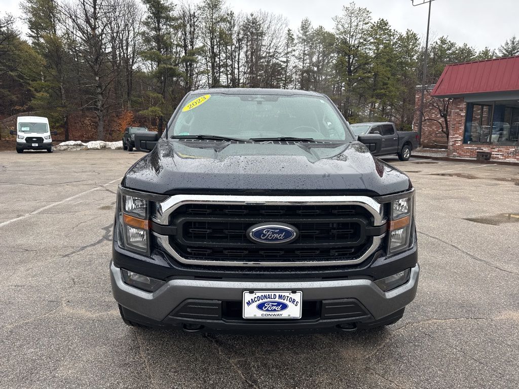 Blue 2023 Ford F-150 XLT SuperCrew 4WD Pickup Truck Four-Wheel Drive Automatic