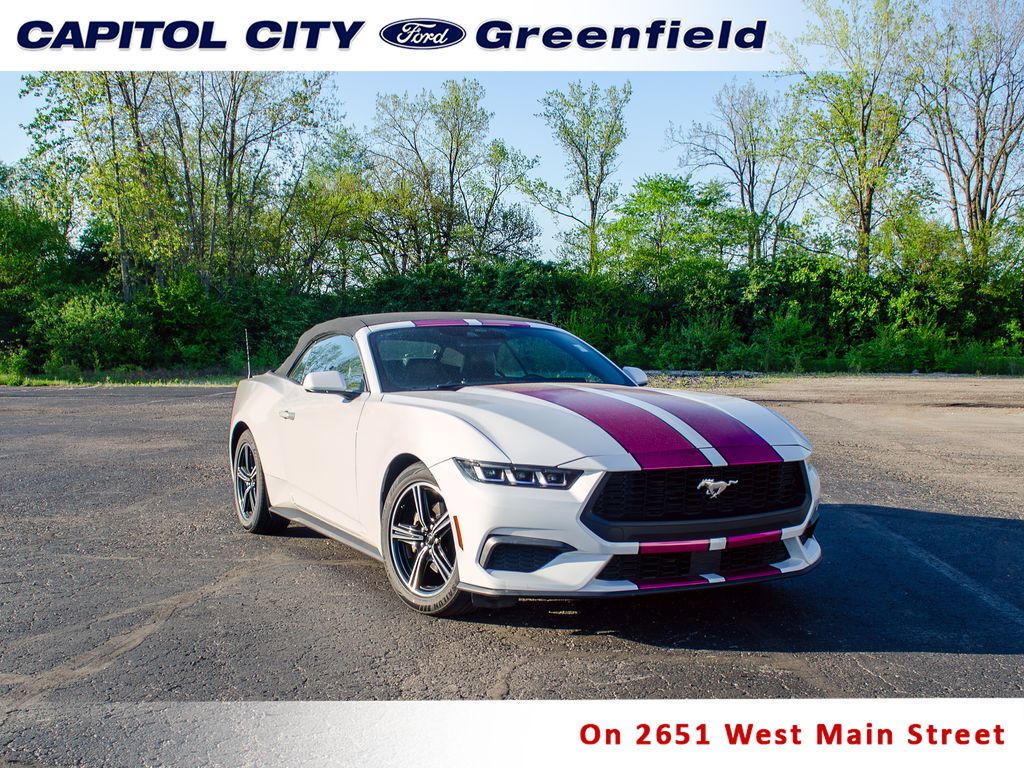 Oxford White 2024 Ford Mustang Convertible Rear-Wheel Drive Automatic