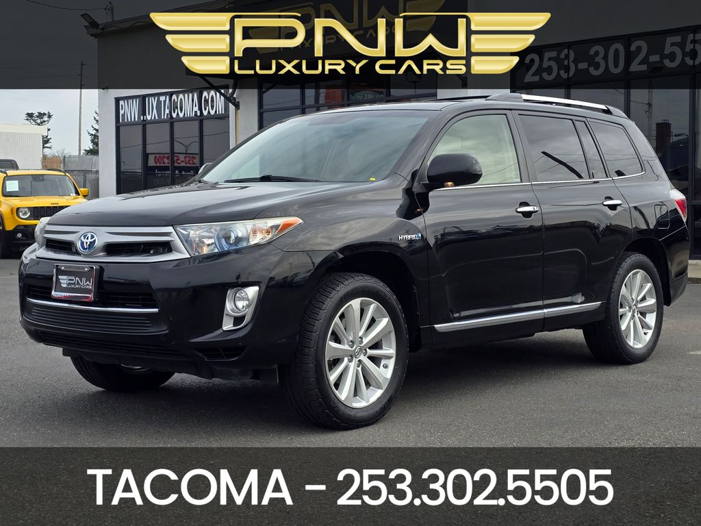 Black 2013 Toyota Highlander Hybrid Limited SUV / Crossover All-Wheel Drive Continuously Variable Transmission