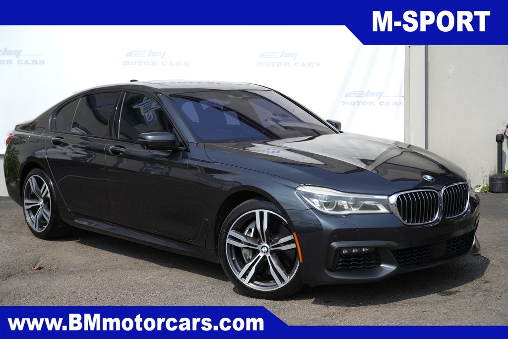 Black 2016 BMW 7 Series Sedan All-Wheel Drive 8-Speed Automatic