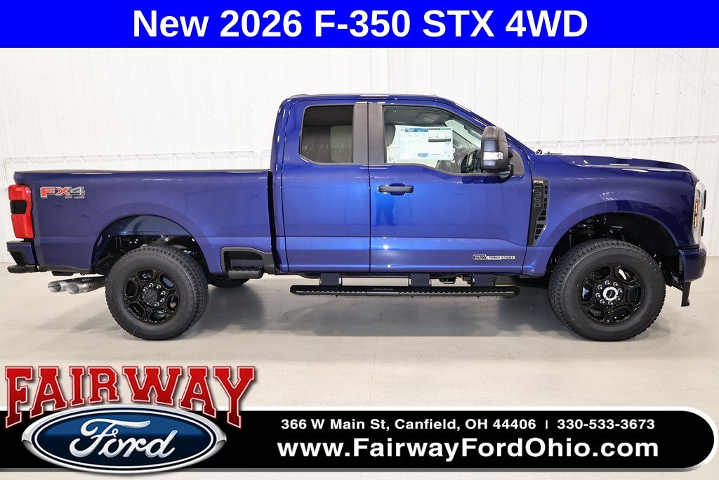 Argon Blue Metallic 2026 Ford F-350 Super Duty Pickup Truck Four-Wheel Drive Automatic