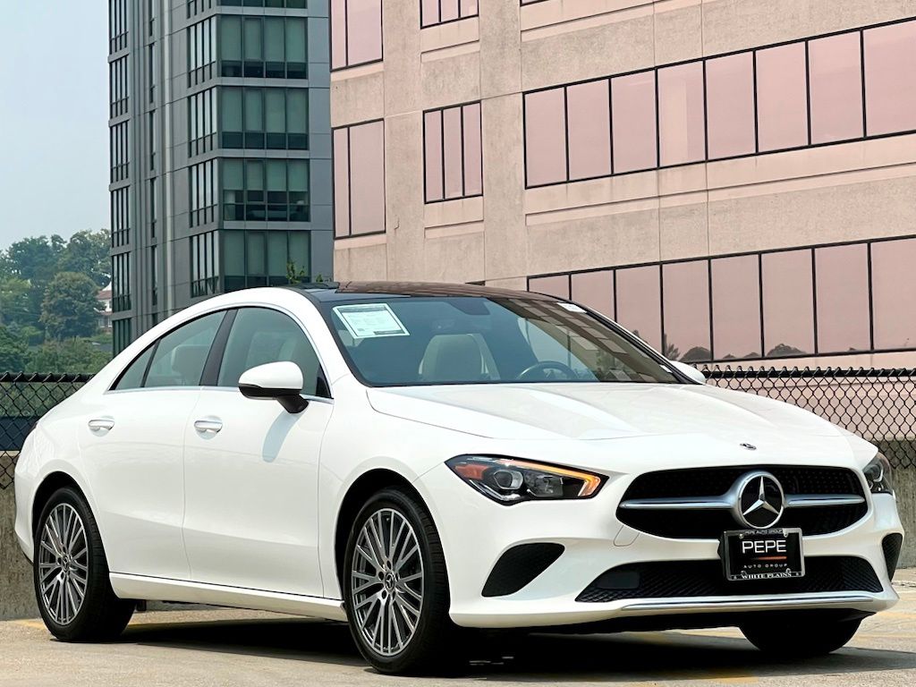Polar White 2023 Mercedes-Benz CLA Coupe All-Wheel Drive 7-Speed Automatic