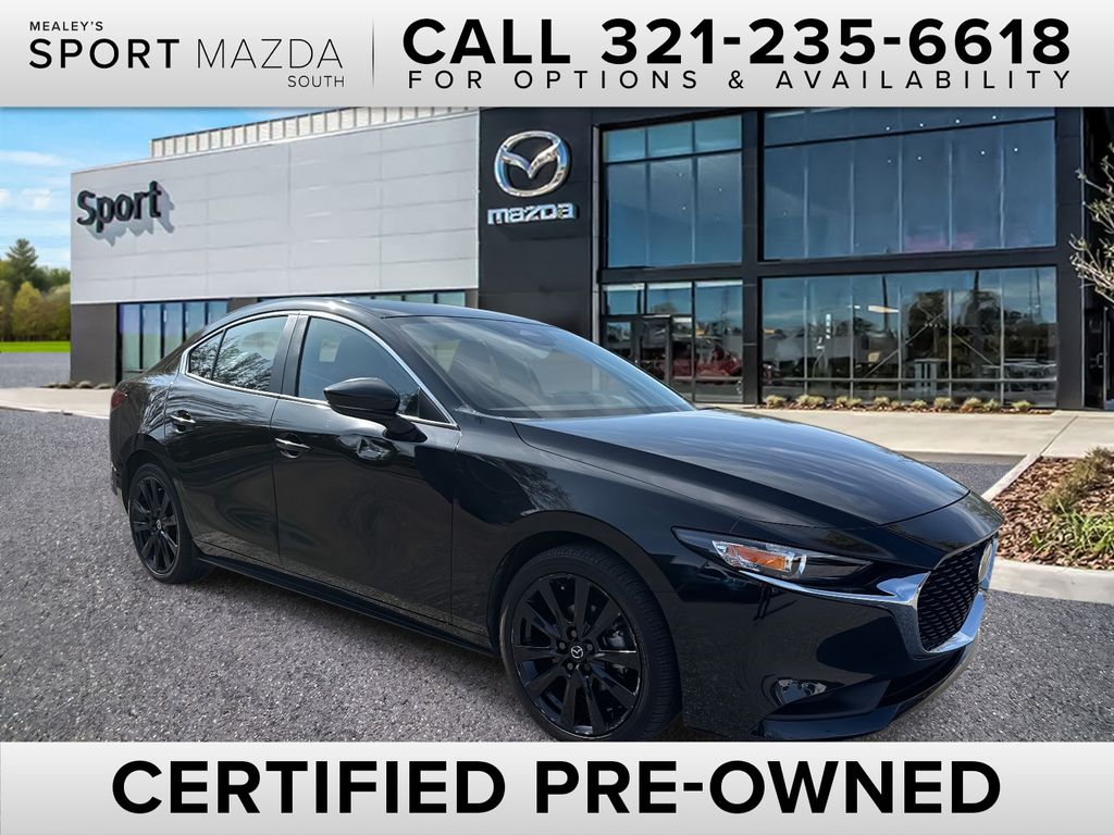 Jet Black Mica 2024 Mazda MAZDA3 2.5 S Select Sport FWD Sedan Front-Wheel Drive 6-Speed Automatic