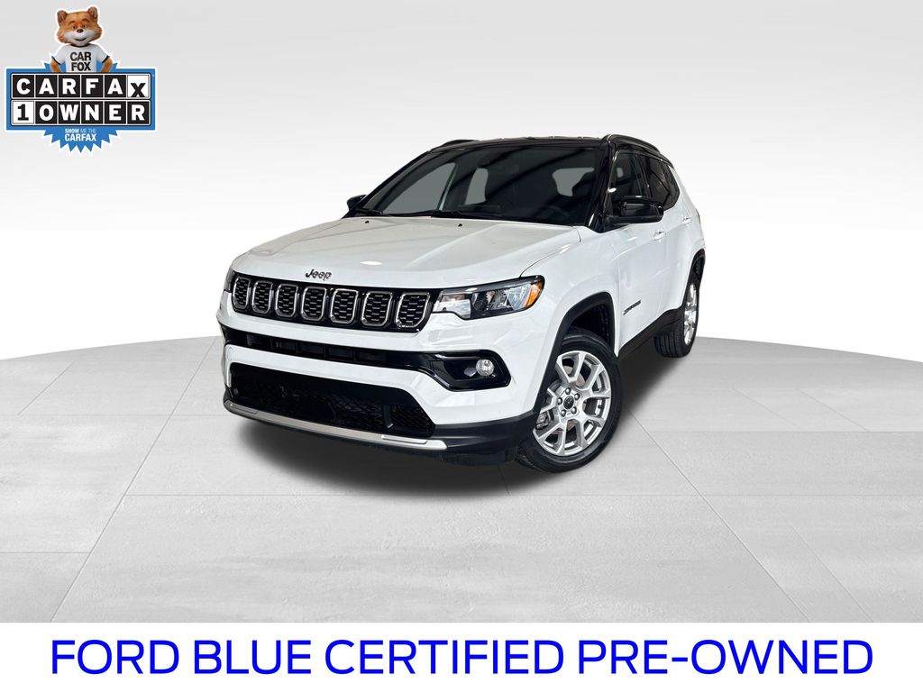 Bright White Clearcoat 2025 Jeep Compass Limited 4WD SUV / Crossover Four-Wheel Drive 8-Speed Automatic