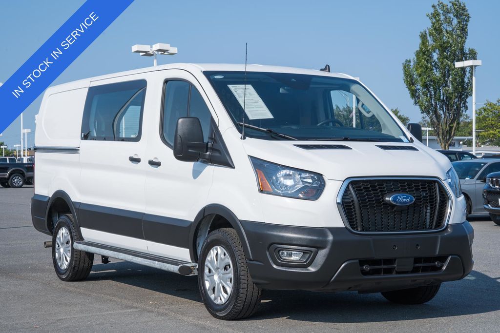 Oxford White 2025 Ford Transit Cargo Van Rear-Wheel Drive 