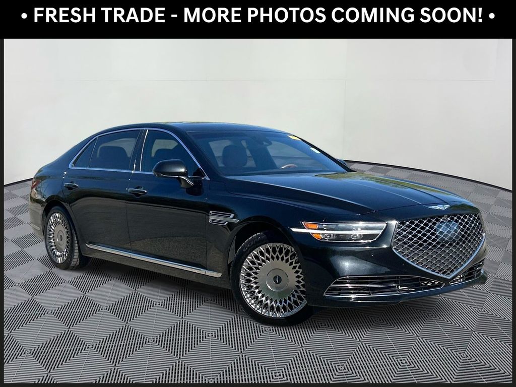 Black 2022 Genesis G90 3.3T Premium RWD Sedan Rear-Wheel Drive 8-Speed Automatic