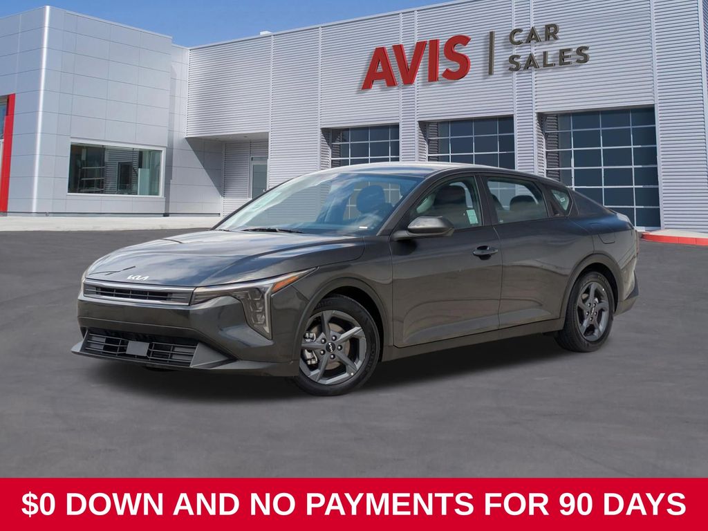 Gray 2025 Kia K4 Sedan Front-Wheel Drive Continuously Variable Transmission