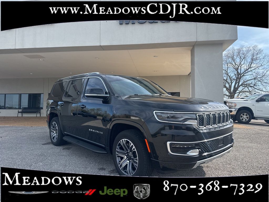 Diamond Black Crystal Pearlcoat 2025 Jeep Wagoneer SUV / Crossover Four-Wheel Drive 8-Speed Automatic