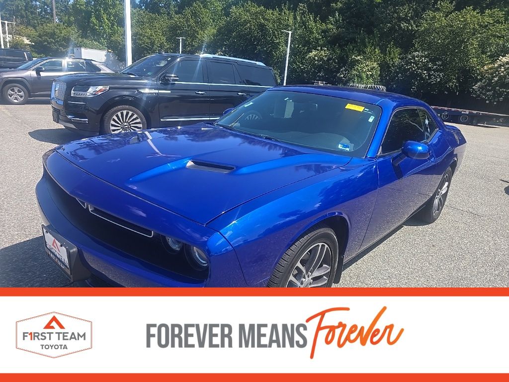 Indigo Blue 2019 Dodge Challenger Coupe All-Wheel Drive 8-Speed Automatic