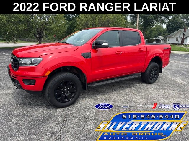 Race Red 2022 Ford Ranger Pickup Truck Four-Wheel Drive Automatic