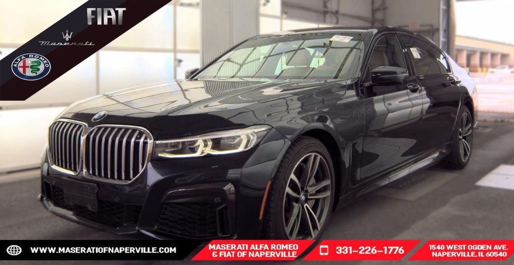 Carbon Black Metallic 2021 BMW 7 Series Sedan All-Wheel Drive 8-Speed Automatic