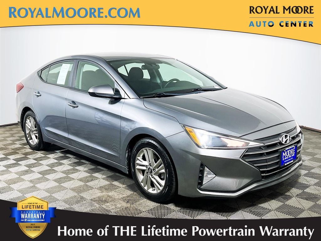 Machine Gray 2019 Hyundai Elantra SEL FWD Sedan Front-Wheel Drive 6-Speed Automatic
