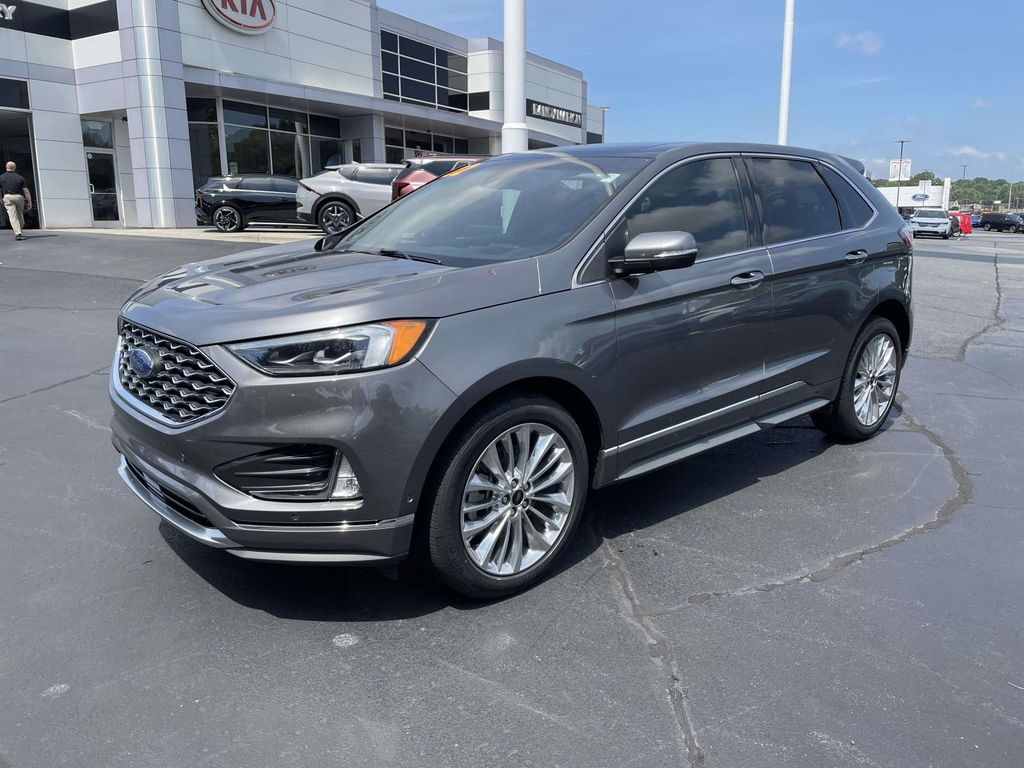 Gray Metallic 2022 Ford Edge SUV / Crossover All-Wheel Drive 8-Speed Automatic