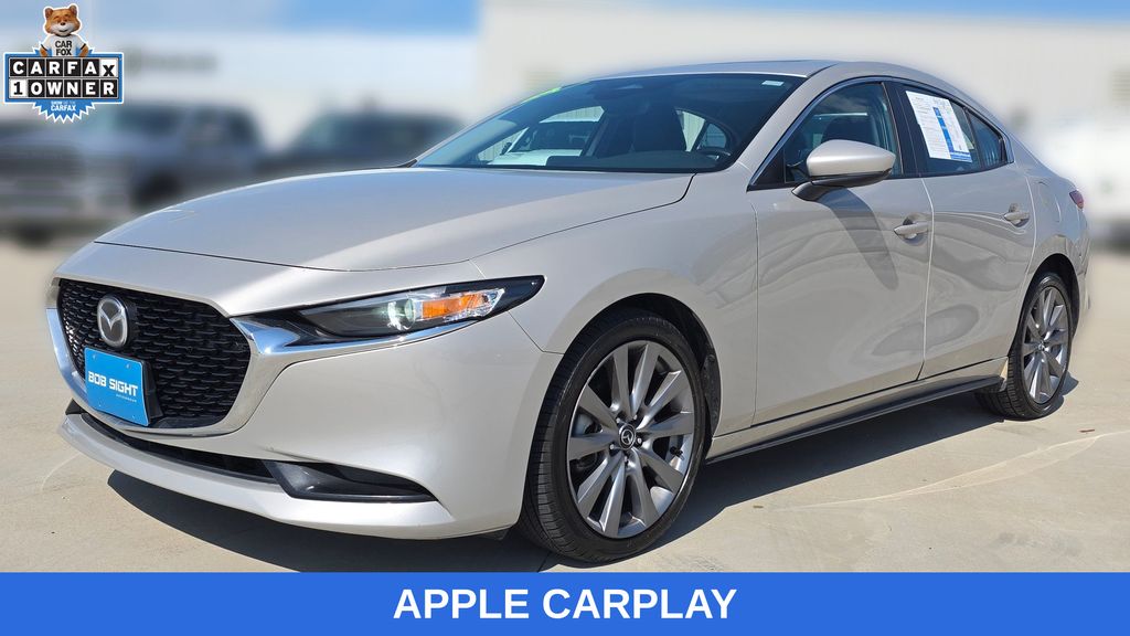 Gray (Platinum Quartz Metallic) 2024 Mazda MAZDA3 Sedan Front-Wheel Drive 6-Speed Automatic