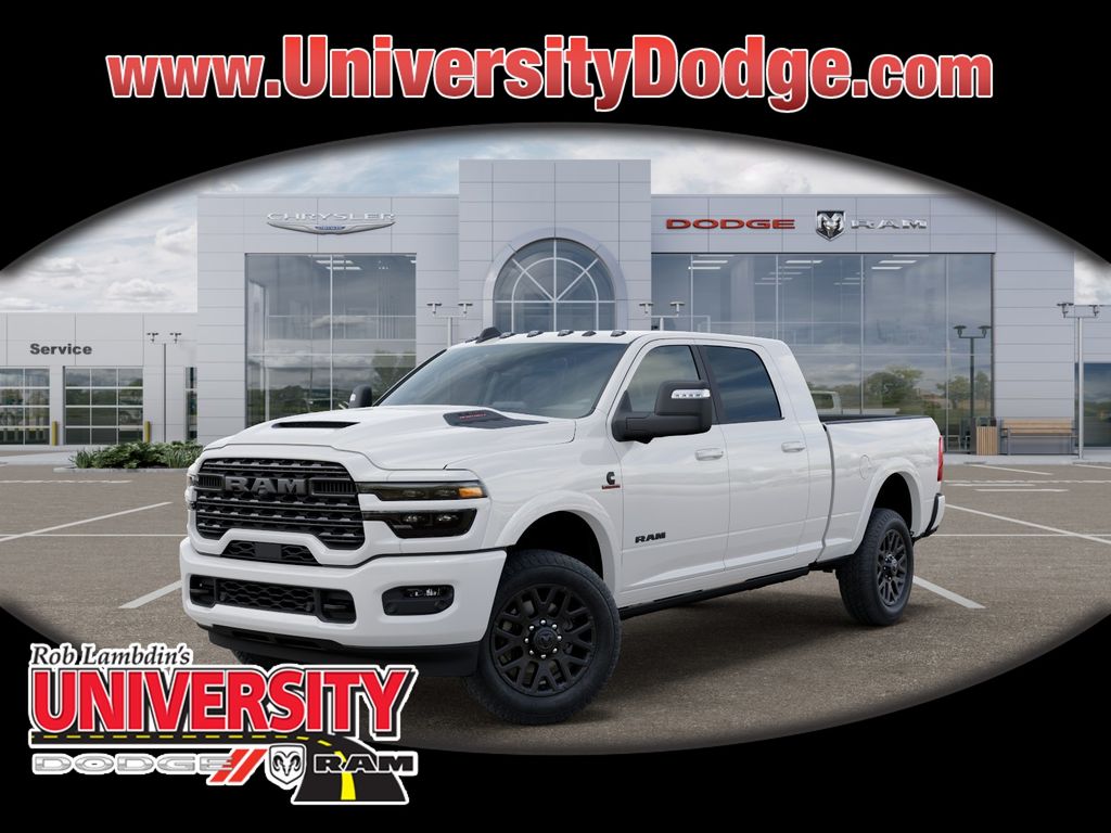 Bright White Clearcoat 2026 RAM 3500 Pickup Truck Four-Wheel Drive 8-Speed Automatic