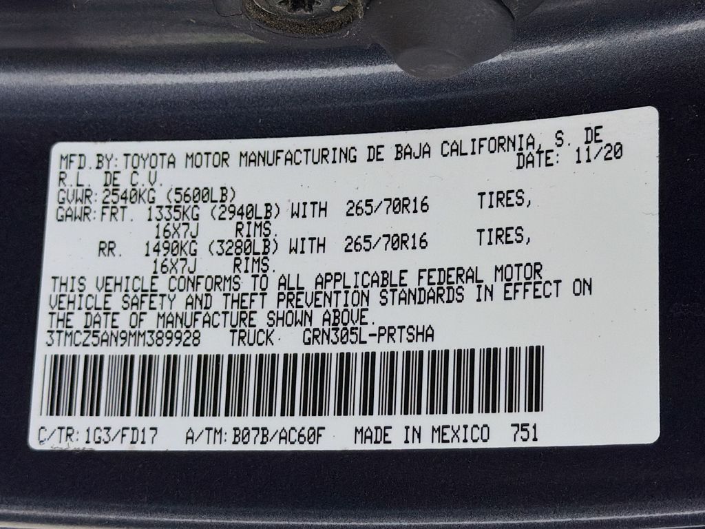Used 2021 Toyota Tacoma Truck