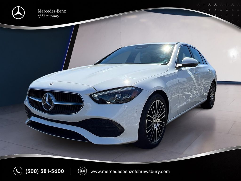 Polar White 2023 Mercedes-Benz C-Class Sedan All-Wheel Drive 9-Speed Automatic