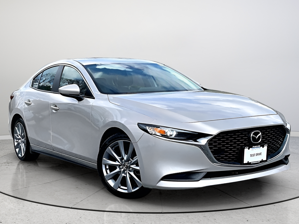Gray (Platinum Quartz Metallic) 2023 Mazda MAZDA3 Sedan Front-Wheel Drive 6-Speed Automatic