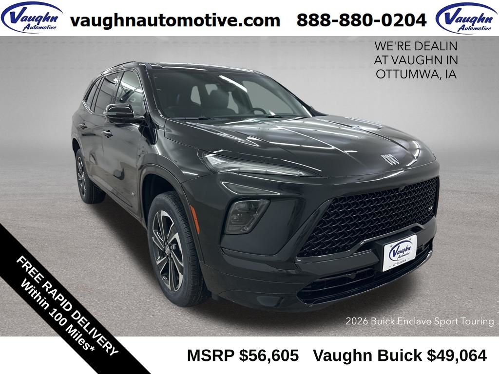 Black (Ebony Twilight Metallic) 2026 Buick Enclave Sport Touring AWD SUV / Crossover Four-Wheel Drive 8-Speed Automatic