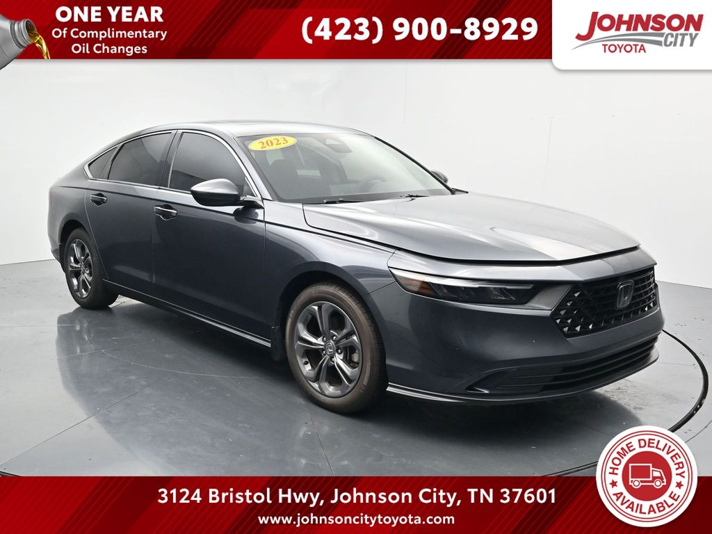 Meteorite Gray Metallic 2023 Honda Accord Sedan Front-Wheel Drive Continuously Variable Transmission
