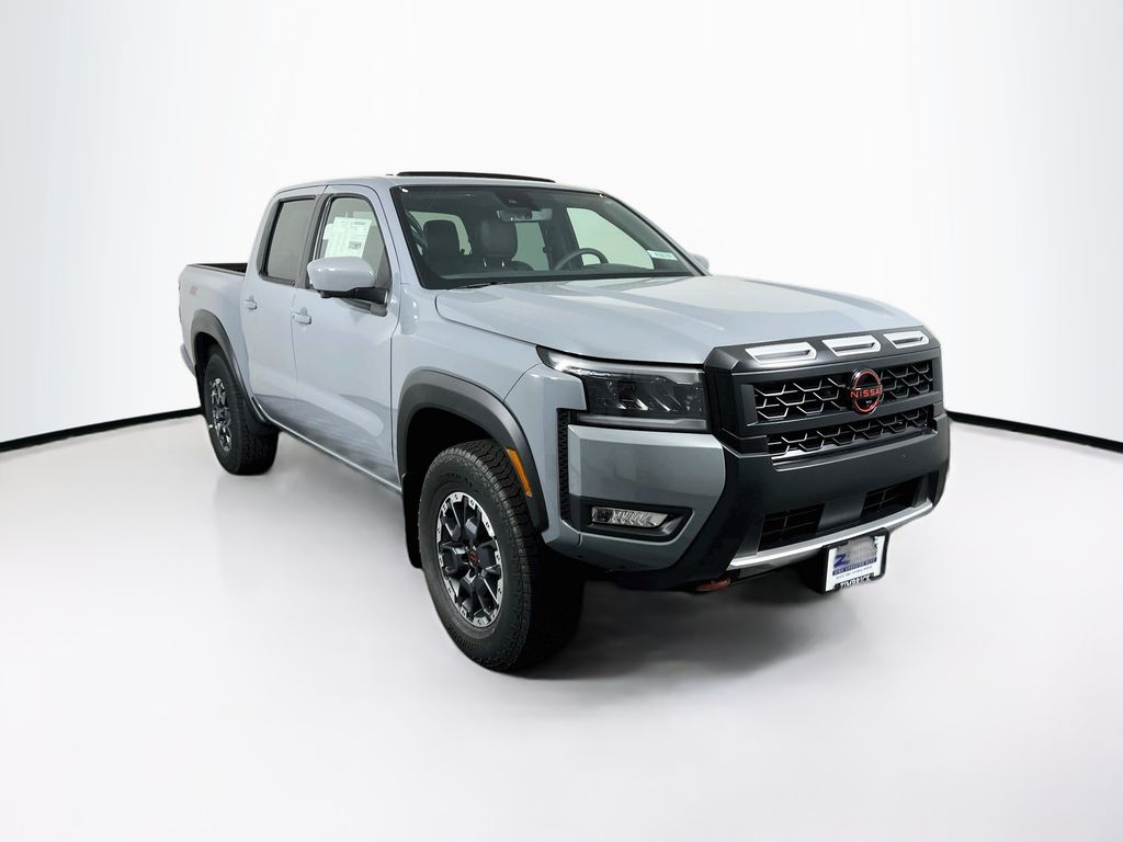 Boulder Gray Pearl 2026 Nissan Frontier Pickup Truck Four-Wheel Drive 9-Speed Automatic Overdrive