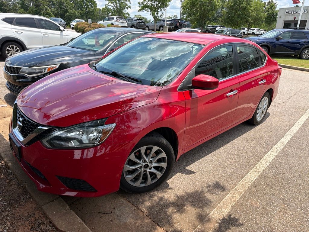 Red Alert 2018 Nissan Sentra Sedan Front-Wheel Drive Continuously Variable Transmission