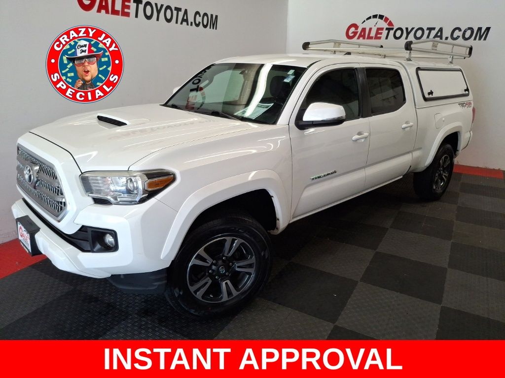 Super White 2017 Toyota Tacoma Pickup Truck Four-Wheel Drive 6-Speed Automatic
