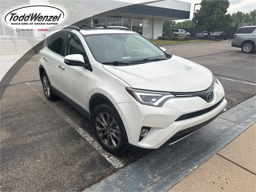 White (Blizzard Pearl) 2016 Toyota RAV4 Hybrid SUV / Crossover All-Wheel Drive Continuously Variable Transmission