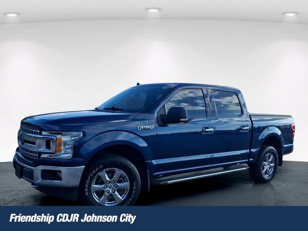 Blue 2019 Ford F-150 Pickup Truck Four-Wheel Drive Automatic