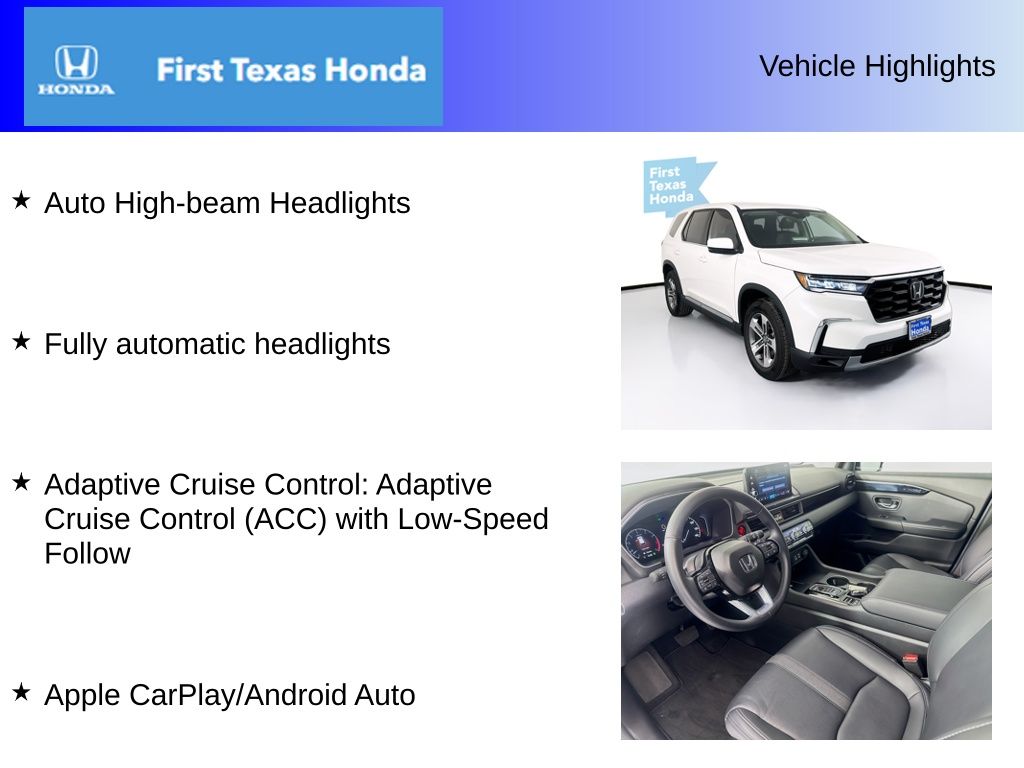 Used Car 2025 Honda Pilot  Ex-l For Sale Under $40,000 In Austin, Texas