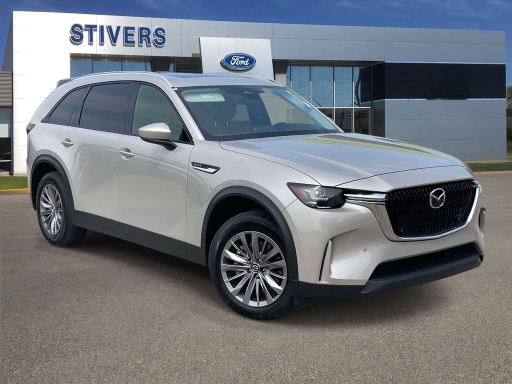 Gray (Platinum Quartz) 2025 Mazda CX-90 3.3 Turbo Preferred AWD SUV / Crossover All-Wheel Drive 8-Speed Automatic