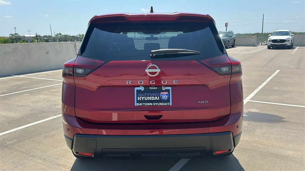 2025 Nissan Rogue SV Red at South Houston Nissan