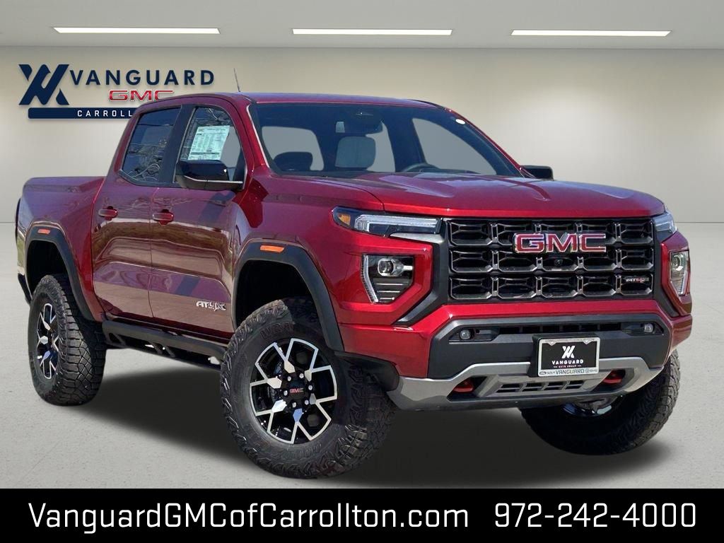 Volcanic Red Tintcoat 2026 GMC Canyon Pickup Truck Four-Wheel Drive 8-Speed Automatic