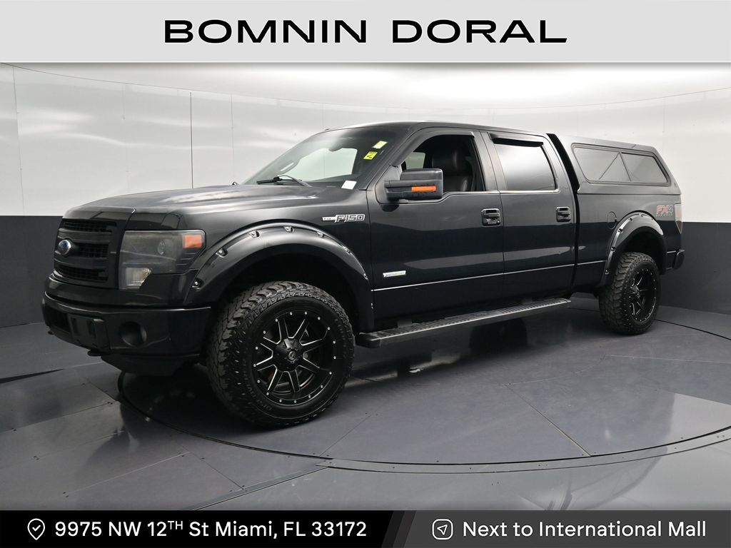 Tuxedo Black Metallic 2014 Ford F-150 FX4 SuperCrew 4WD Pickup Truck Four-Wheel Drive 6-Speed Automatic