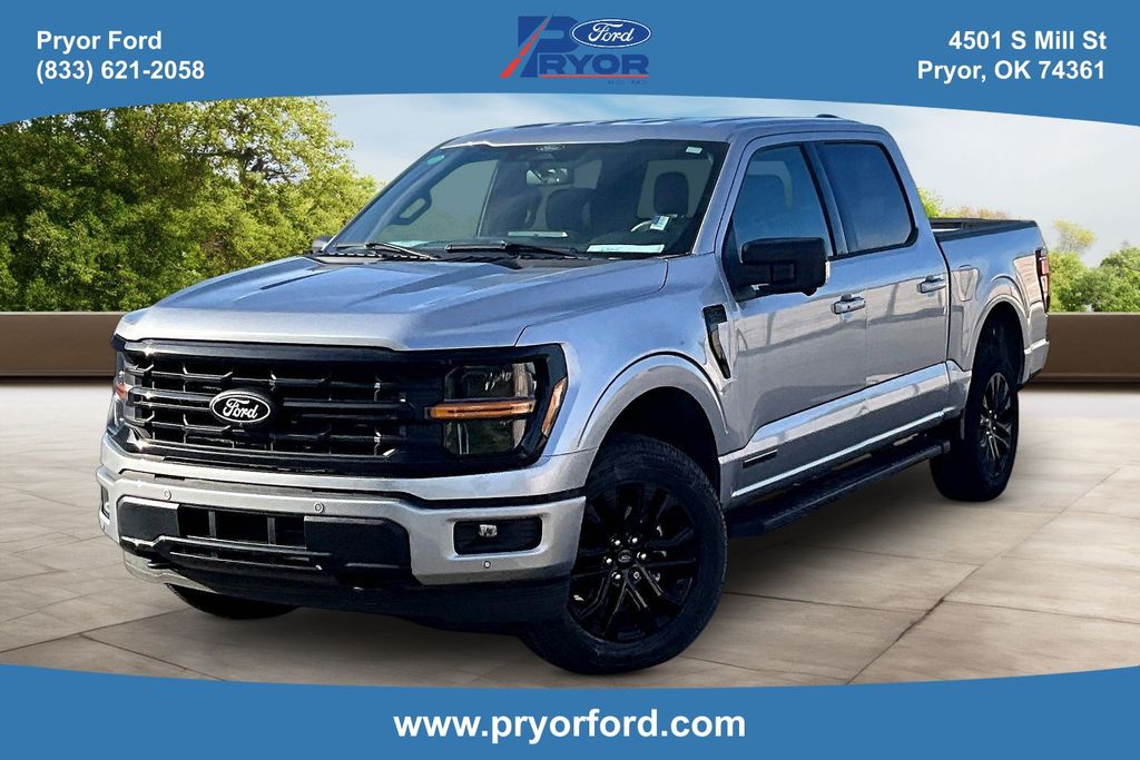 Iconic Silver Metallic 2025 Ford F-150 Pickup Truck Four-Wheel Drive Automatic