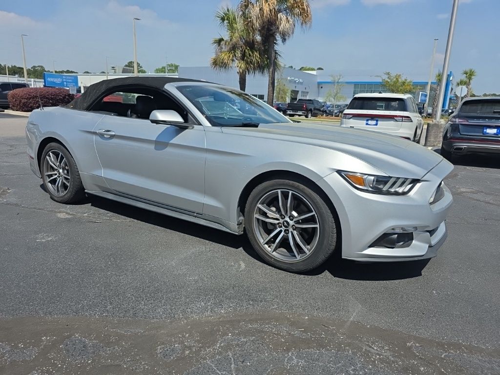 Ingot Silver Metallic 2017 Ford Mustang EcoBoost Premium Convertible RWD Convertible Rear-Wheel Drive 6-Speed Automatic