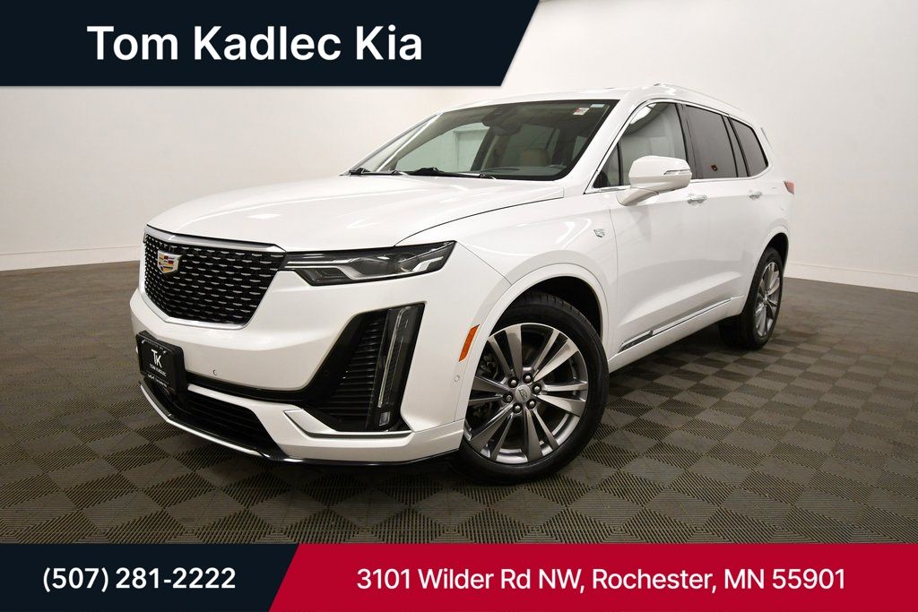 Crystal White 2023 Cadillac XT6 Premium Luxury AWD SUV / Crossover Four-Wheel Drive 9-Speed Automatic