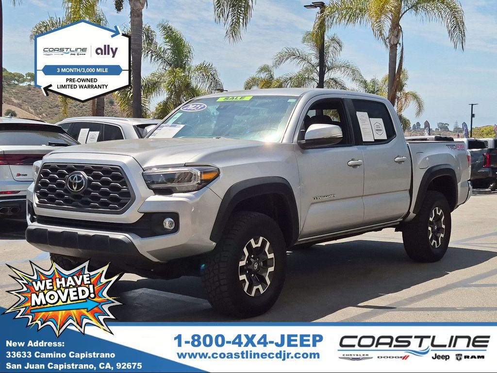 Celestial Silver Metallic 2023 Toyota Tacoma Pickup Truck Four-Wheel Drive 6-Speed Automatic