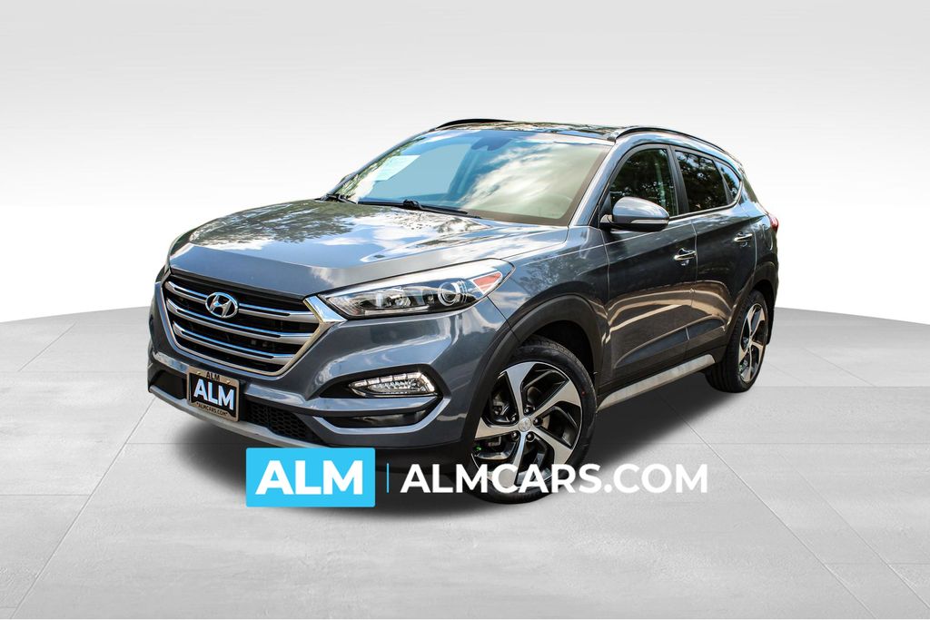 Coliseum Gray 2018 Hyundai Tucson SUV / Crossover All-Wheel Drive 7-Speed Automatic