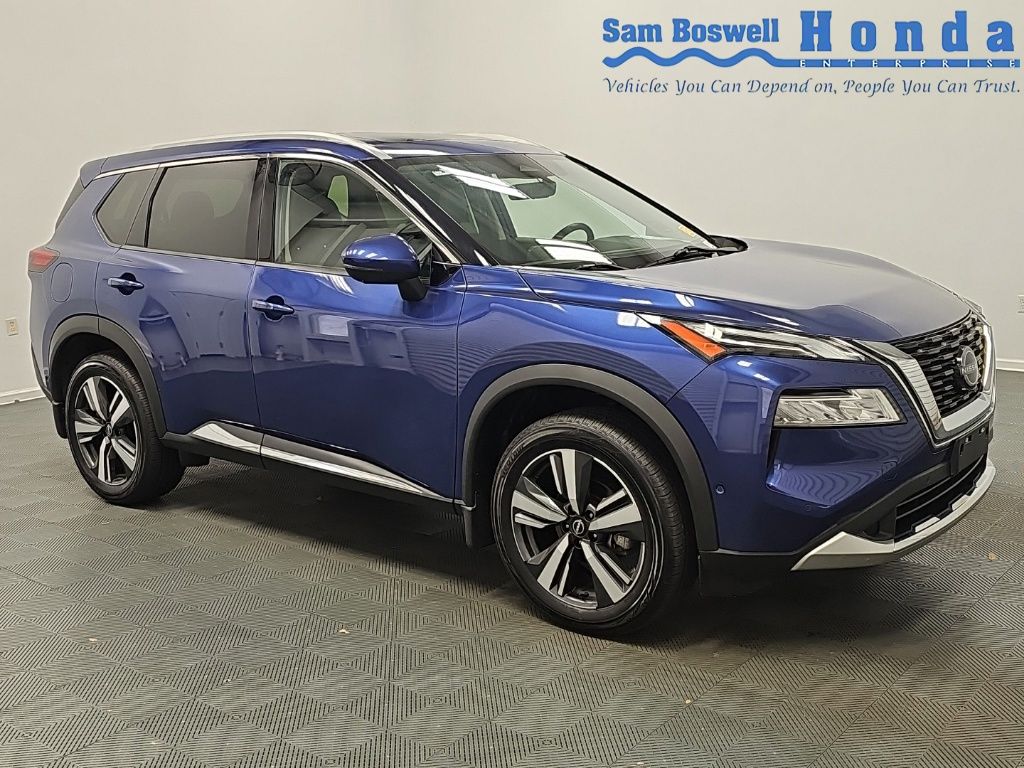 Caspian Blue Metallic 2023 Nissan Rogue SUV / Crossover All-Wheel Drive Continuously Variable Transmission