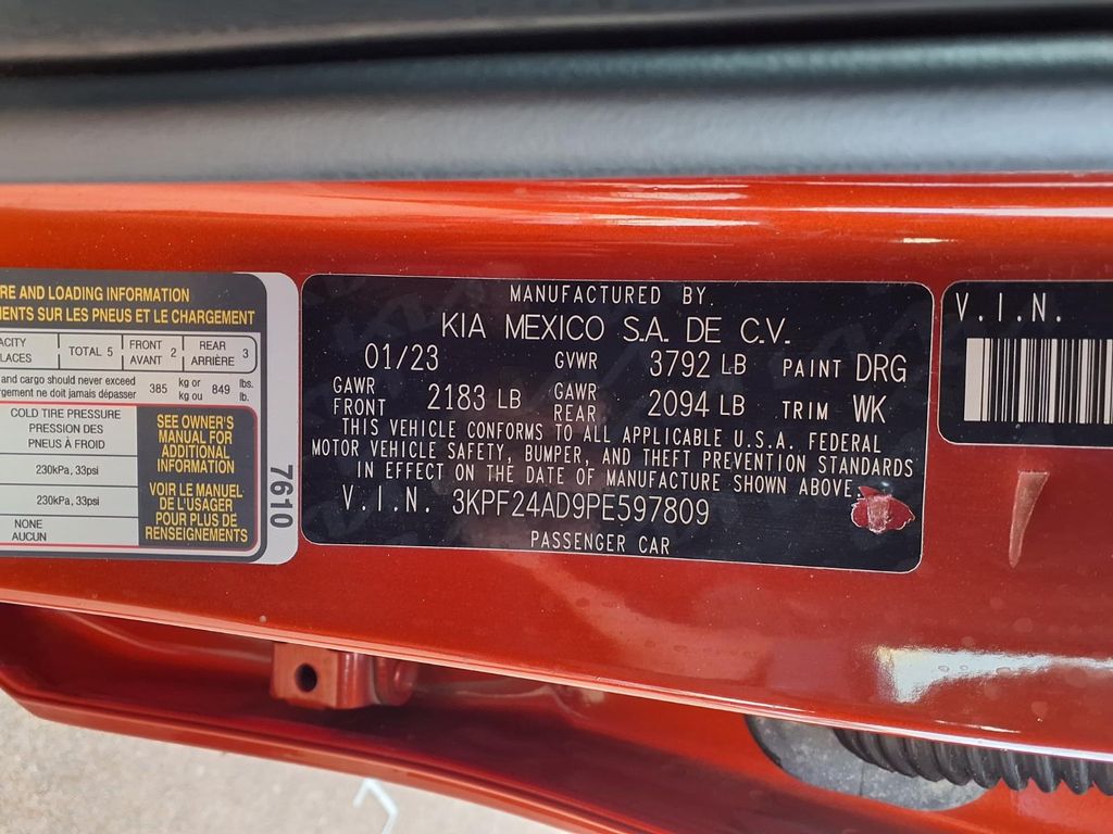 2023 Kia Forte LXS Red at Shottenkirk Kia Fort Bend