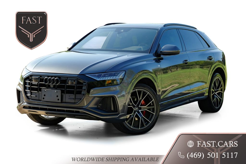 Gray 2021 Audi Q8 SUV / Crossover All-Wheel Drive 8-Speed Automatic