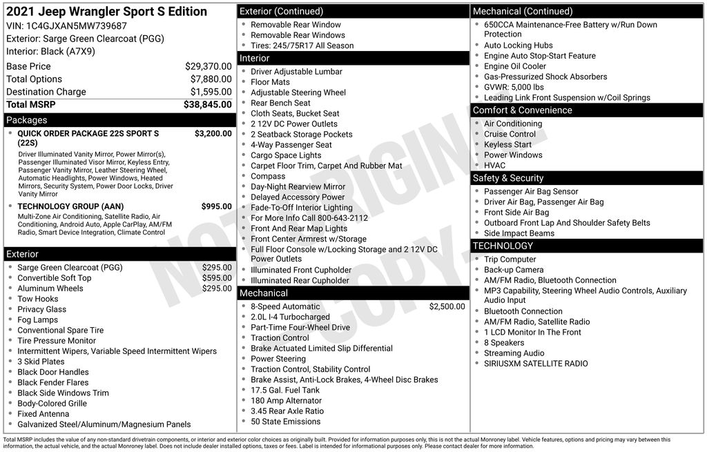 Used 2021 Jeep Wrangler SUV