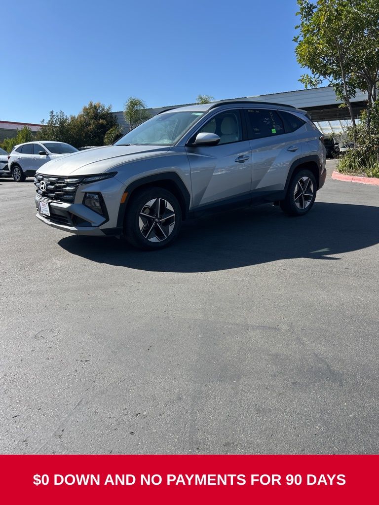 Shimmering Silver 2025 Hyundai Tucson SUV / Crossover All-Wheel Drive 8-Speed Automatic