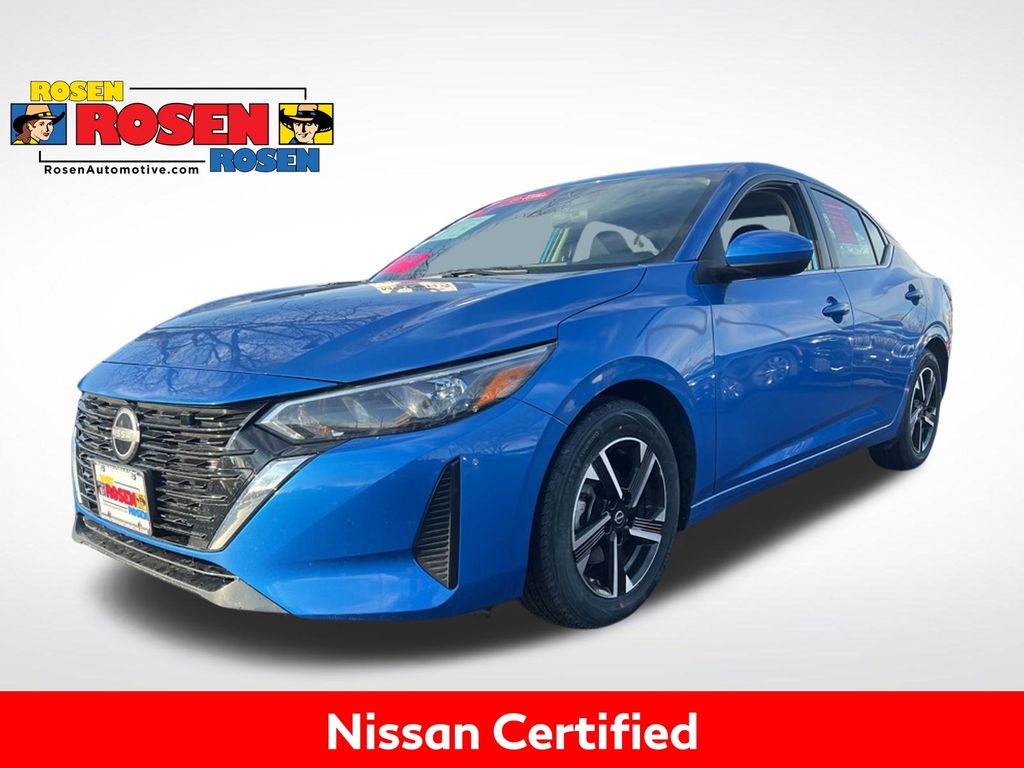 Electric Blue Metallic 2024 Nissan Sentra SV FWD Sedan Front-Wheel Drive Continuously Variable Transmission